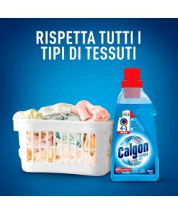 Calgon Gel Anticalcare Lavatrice 4 in 1 750 ml - Protezione Calcare Capi Morbidi