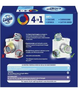 Calgon Power Tabs Anticalcare Lavatrice 4 in 1 - Confezione da 15