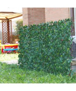 Tenax Siepe Artificiale Verde 200x100 cm con Foglie 3D Estensibile