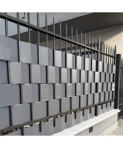 TENAX Striscia Frangivista Twist Grigio PVC 0,19x35 m per Giardino