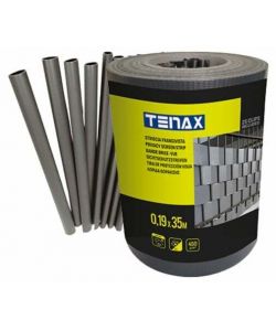 TENAX Striscia Frangivista in PVC Antracite 0,19x35 m con Clip Fissaggio