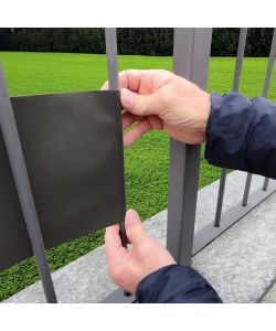 TENAX Striscia Frangivista in PVC Antracite 0,19x35 m con Clip Fissaggio