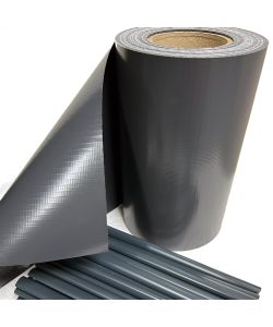 TENAX Striscia Frangivista in PVC Antracite 0,19x35 m con Clip Fissaggio