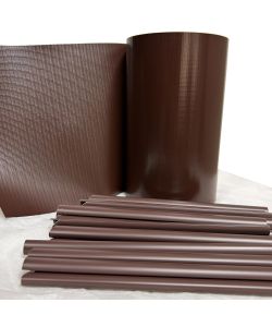 TENAX Striscia Frangivista PVC 0,19x35 m Marrone con 25 Clip di Fissaggio