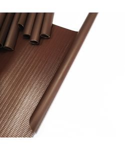 TENAX Striscia Frangivista PVC 0,19x35 m Marrone con 25 Clip di Fissaggio