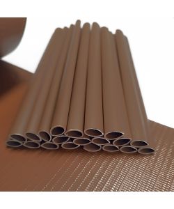 TENAX Striscia Frangivista PVC 0,19x35 m Marrone con 25 Clip di Fissaggio
