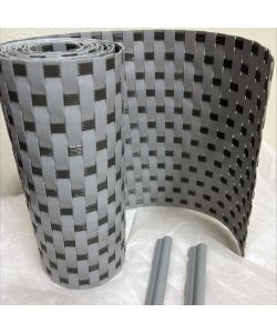 TENAX Striscia Frangivista 19x205 cm Grigio Chiaro/Antracite HDPE