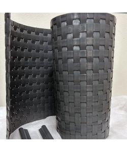 TENAX Striscia Frangivista Antracite 19x205 cm in HDPE con Clip Fissaggio