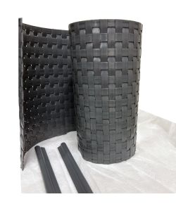 TENAX Striscia Frangivista Antracite 19x205 cm in HDPE con Clip Fissaggio