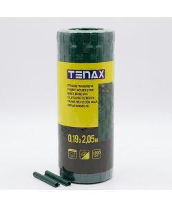 TENAX Striscia Frangivista Verde 19x205 cm in HDPE con 2 Clip Fissaggio
