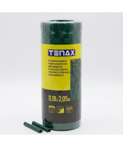 TENAX Striscia Frangivista Verde 19x205 cm in HDPE con 2 Clip Fissaggio