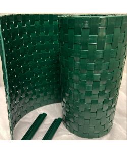 TENAX Striscia Frangivista Verde 19x205 cm in HDPE con 2 Clip Fissaggio