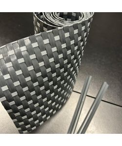 Tenax Striscia Frangivista 19x205 cm Antracite/Grigio Chiaro HDPE