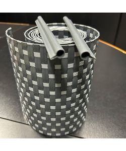 Tenax Striscia Frangivista 19x205 cm Antracite/Grigio Chiaro HDPE