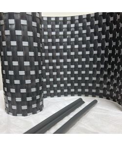 Tenax Striscia Frangivista 19x205 cm Antracite/Grigio Chiaro HDPE