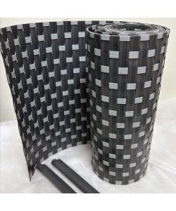 Tenax Striscia Frangivista 19x205 cm Antracite/Grigio Chiaro HDPE