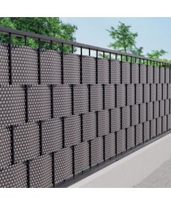 Tenax Striscia Frangivista 19x205 cm Antracite/Grigio Chiaro HDPE