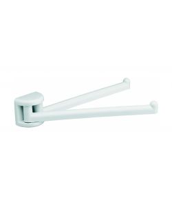 Metaform Porta Asciugamani a Snodo - Bianco - 90x410 mm