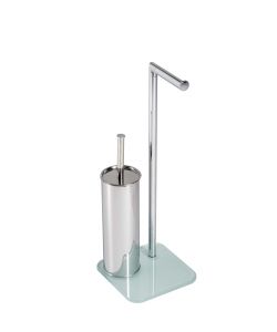 Metaform Piantana Zero Wc - Elegante Design in Vetro e Acciaio - 200x200x560 mm