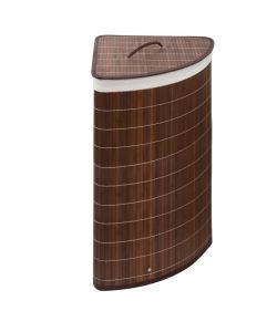 Metaform Cesto Portabiancheria Angolare Balu Marrone in Bamb� 65L