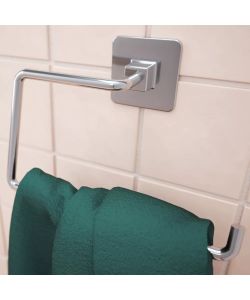 Metaform Porta Asciugamani ad Anello Cold Wind Cromo per bagno