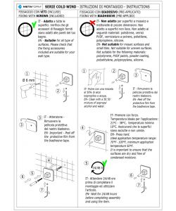 Metaform Portarotolo Aperto da Parete Cold Wind Cromo per bagno