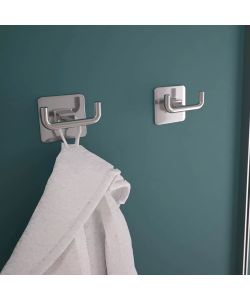 Metaform Appendiabito Doppio Cold Wind Cromo Lucido per bagno