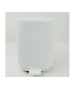 Metaform Cestino da Bagno Bianco a Pedale con Chiusura Soft Close 5L