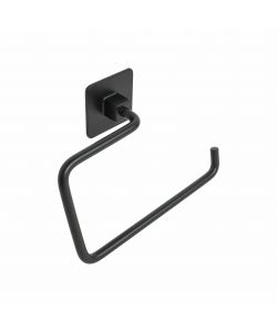 Wind Porta asciugamani ad anello Nero