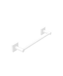 Porta Asciugamani 35 cm Bianco Opaco Acciaio Verniciato