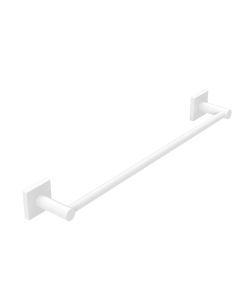 Porta Asciugamani 45 cm Bianco Opaco in Acciaio Verniciato