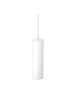 Portascopino bagno H 39,5 cm bianco opaco in acciaio inox