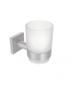Metaform Porta Spazzolini Hotel Maison Satinato - Acciaio Inox - 7x10 cm