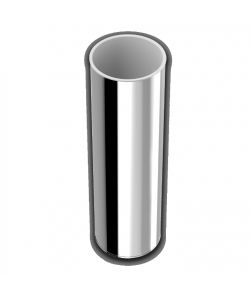 Metaform Portascopino da Terra in Acciaio Cromato 44,3 cm Lucido