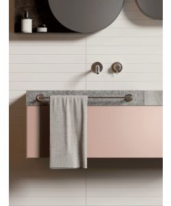 Metaform Portasciugamani da Parete 65 cm Acciaio Inox Satinato