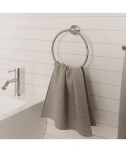 Metaform Porta Asciugamani Anello Class Satinato 23 cm Acciaio Inox