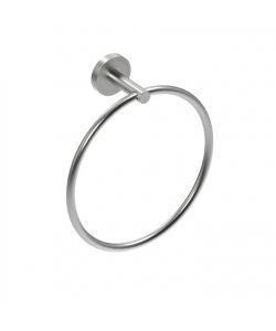 Metaform Porta Asciugamani Anello Class Satinato 23 cm Acciaio Inox