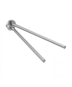 Metaform Portasciugamani da Parete CLASS Satinato Inox 2 Barre 5x32 cm