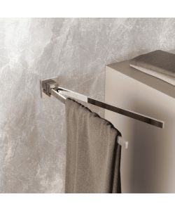 Metaform Portasciugamani a Snodo Trend Cromato 2 Barre Mobili 33,8 cm