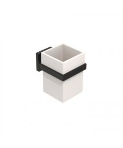 Metaform Porta Spazzolini Trend Nero Matt 10,9x11 cm