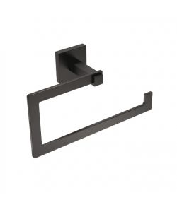 Metaform Porta Asciugamani Anello Trend Black 22 cm Acciaio Opaco