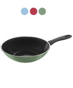 Wok 1 Manico Cm 28 Caprera Blu Ballarini