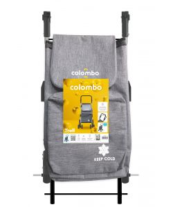 Colombo Carrello Spesa Pieghevole Alluminio Grigio 60L - 46x55x102 cm
