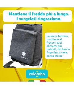 Colombo Carrello Spesa Pieghevole Alluminio Grigio 60L - 46x55x102 cm