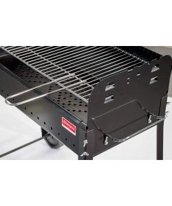Ferraboli - Barbecue a carbonella nero, griglia 75x37 cm