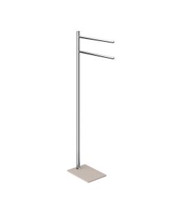 Gedy Piantana portasciugamani con base in resina Beige