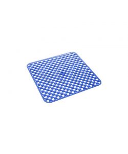 Gedy Tappetino Doccia Antiscivolo Blu 51x51 cm in Gomma Made in Italy