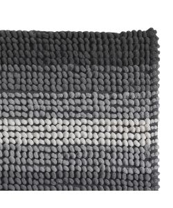 Tappeto Bagno Bubble Antiscivolo Grigio 50x80 cm - Morbido e Lavabile
