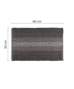 Tappeto Bagno Bubble Antiscivolo Tortora 50x80 cm - Morbido e Lavabile