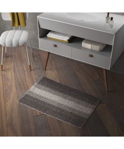 Tappeto Bagno Bubble Antiscivolo Tortora 50x80 cm - Morbido e Lavabile